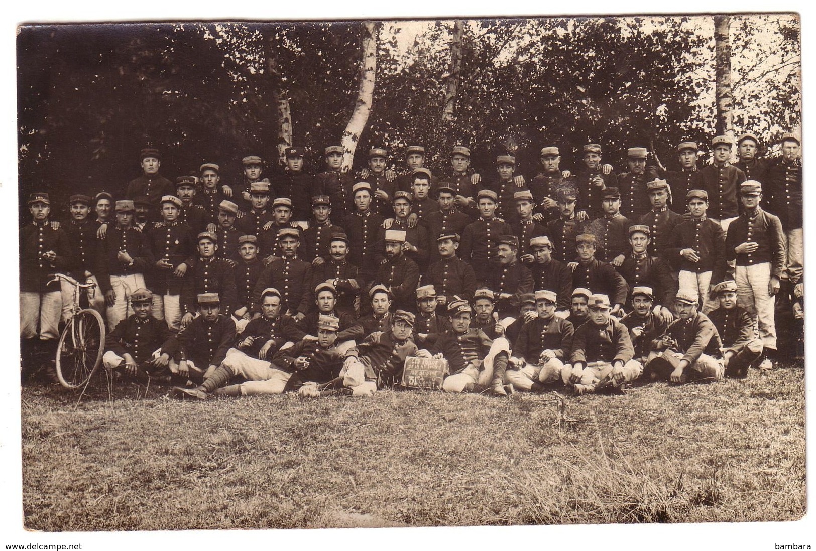 AURILLAC, à Confirmer - Carte Photo - Les Bleus Du 139 ème De Ligne ( Inscription Sur L'ardoise Tenue Par Un Militaire) - Aurillac