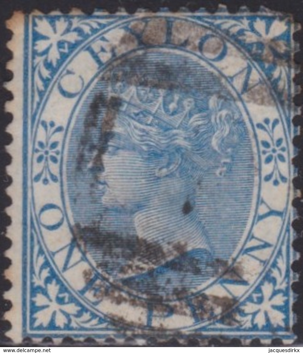 Ceylon      .   SG      .     61    .         O      .       Cancelled      .   /    .   Gebruikt - Ceylon (...-1947)