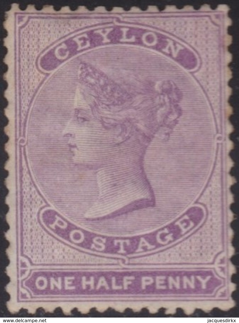 Ceylon  .   SG   .    48b      .       *      .      Mint-hinged       .   /    .  Ongebruikt - Ceylon (...-1947)