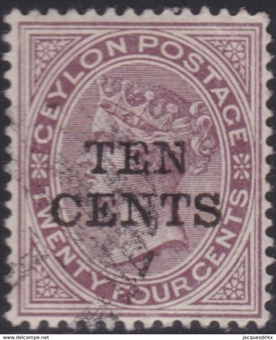 Ceylon  .   SG   .   185        .       O      .      Cancelled        .   /    . Gebruikt - Ceylan (...-1947)