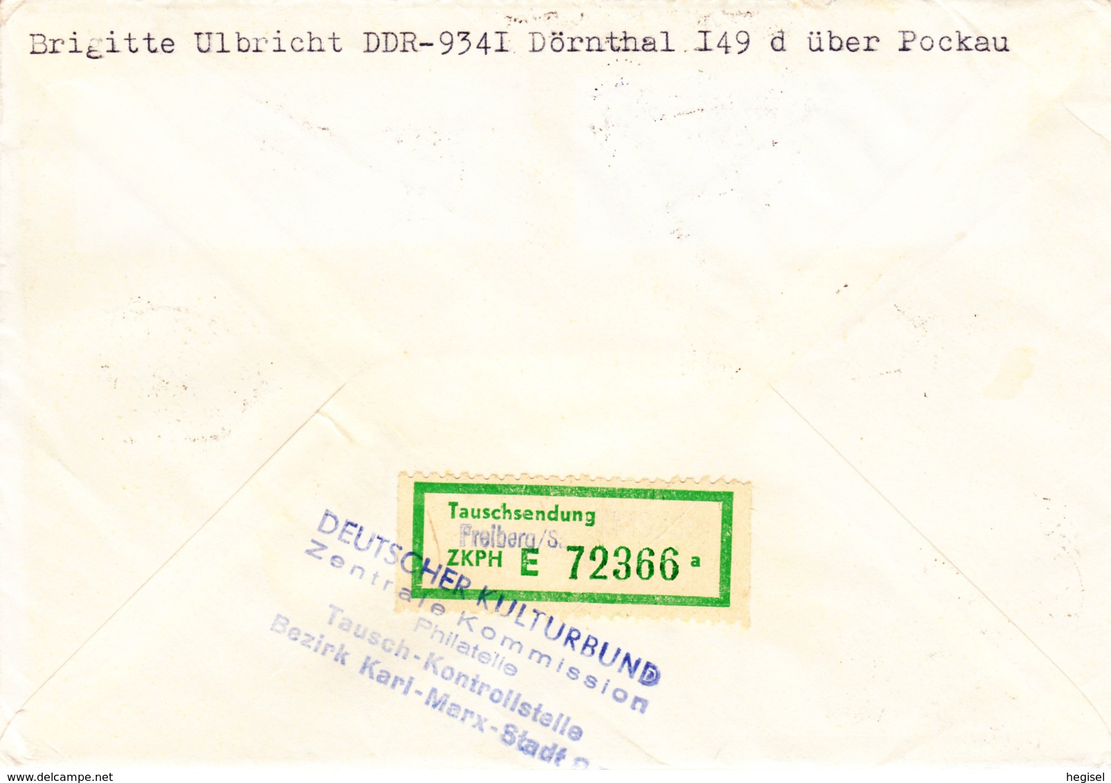 1967, Verschiedene Marken, REC, Stempel "Tauschkontrollstelle Karl - Marx - Stadt", Echt Gelaufen - Private Covers - Used