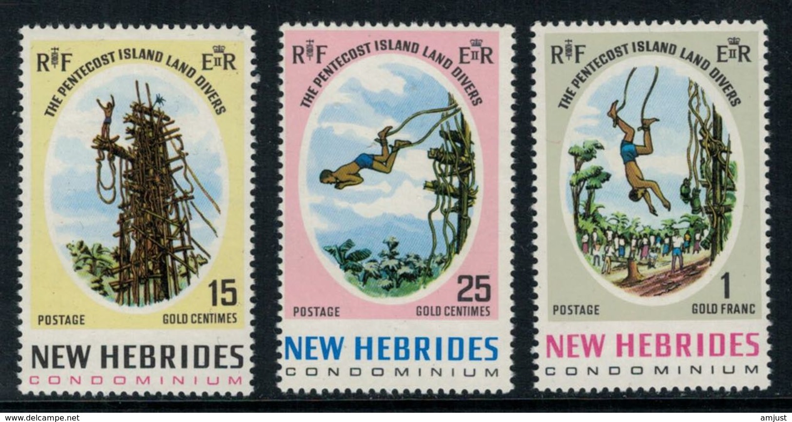New Hebrides // 1960-1980 // 1969 // Saut Du Gaul Timbres Neufs** MNH No. Y&T 289-291 - Nuovi