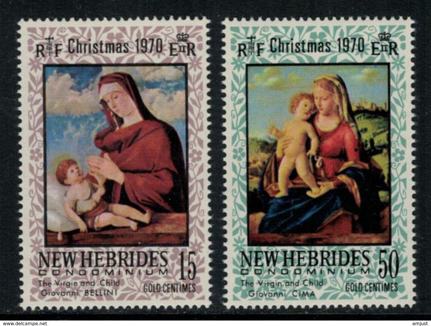 New Hebrides // 1960-1980 // 1970 // Noël Timbres Neufs** MNH No. Y&T 302-303 - Neufs
