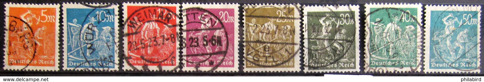 ALLEMAGNE Empire              MICHEL    N° 238/245                      OBLITERE - Used Stamps