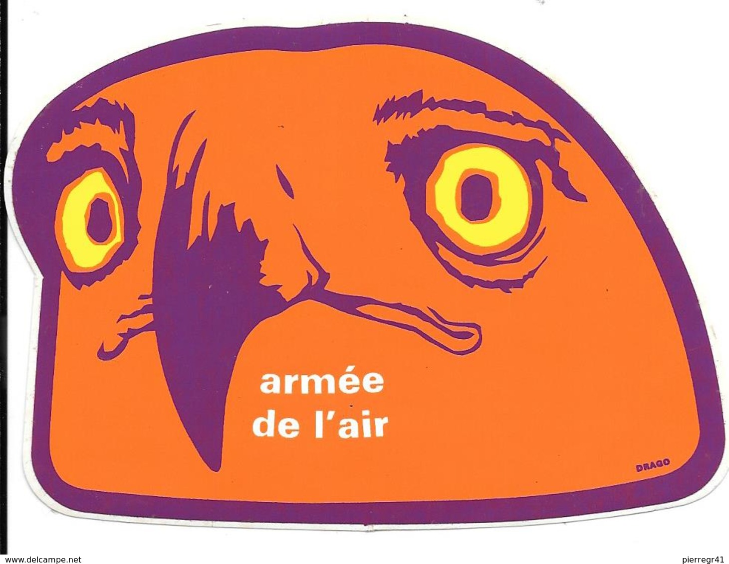 AUTOCOLLANT-PUBLICITAIRE- Vers 1970-ARMEE De L AIR- 12x9Cm-NEUF-RARE - Autocollants