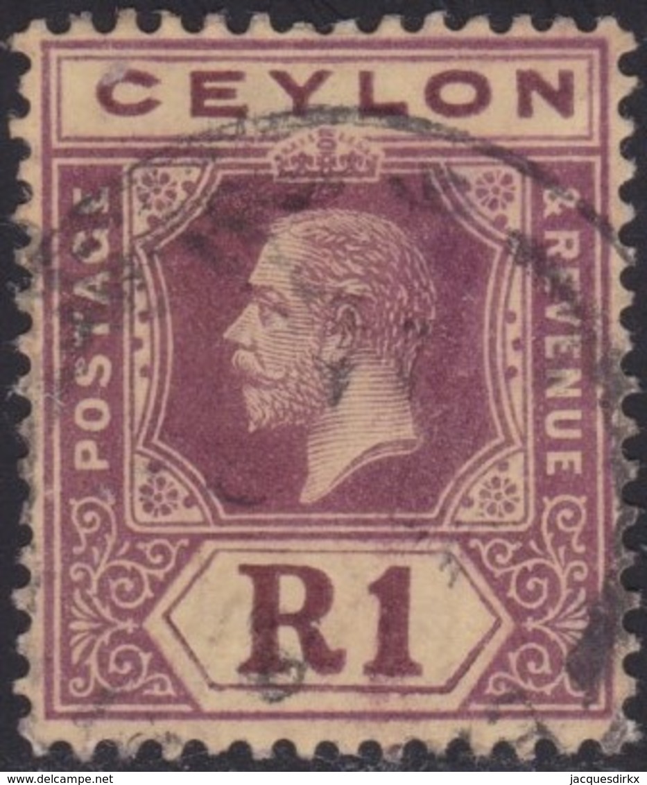 Ceylon      .   SG      .    315a       .   O      .       Cancelled      .   /    .   Gebruikt - Ceylon (...-1947)