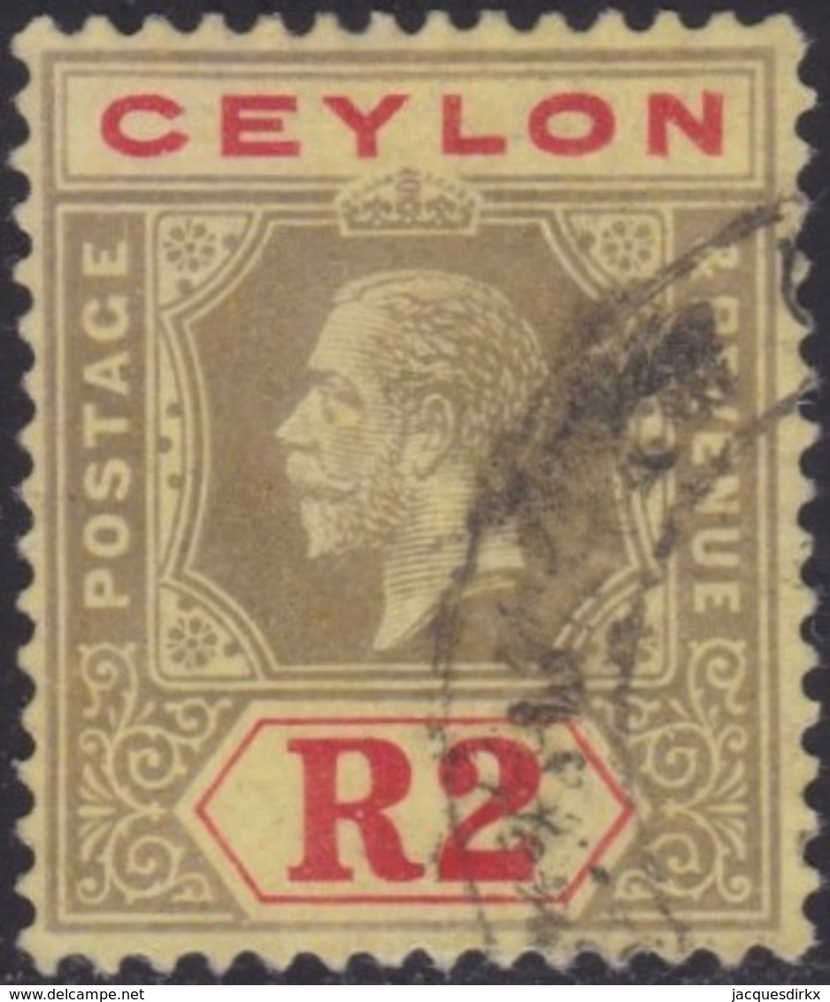 Ceylon      .   SG      .    316d      .   O      .       Cancelled      .   /    .   Gebruikt - Ceylon (...-1947)