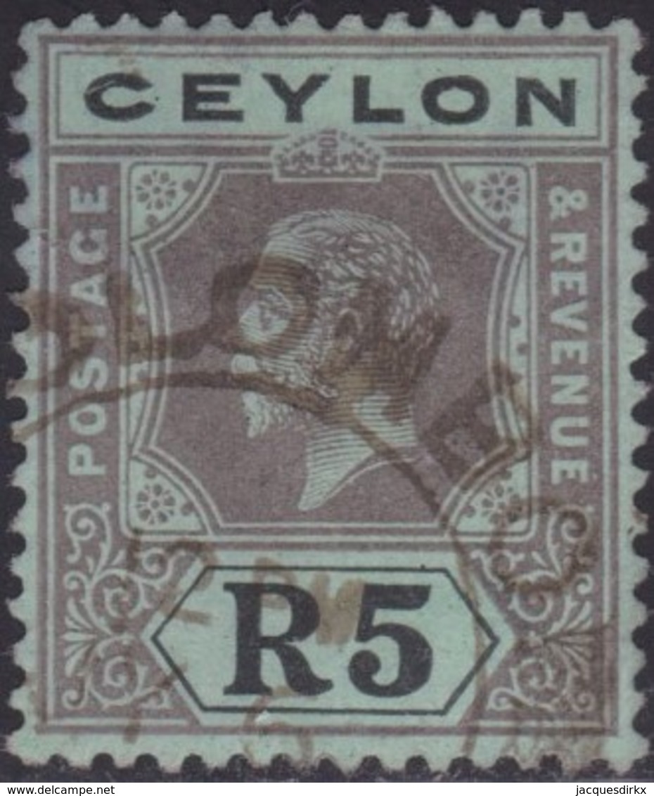 Ceylon      .   SG      .    317         .   O      .       Cancelled      .   /    .   Gebruikt - Ceylon (...-1947)