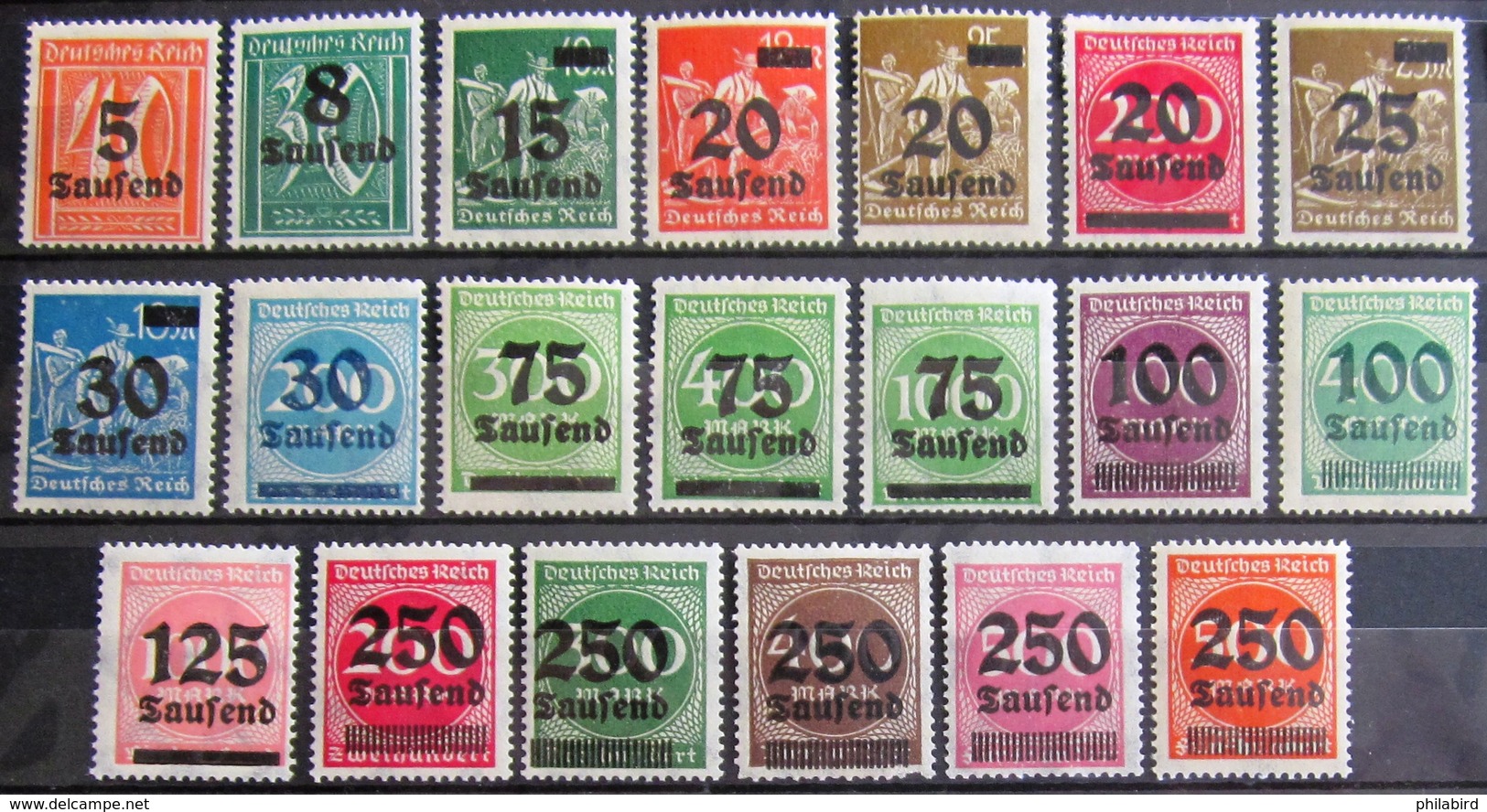 ALLEMAGNE Empire               MICHEL  N° 277/296 (282*)                          NEUF** - Unused Stamps