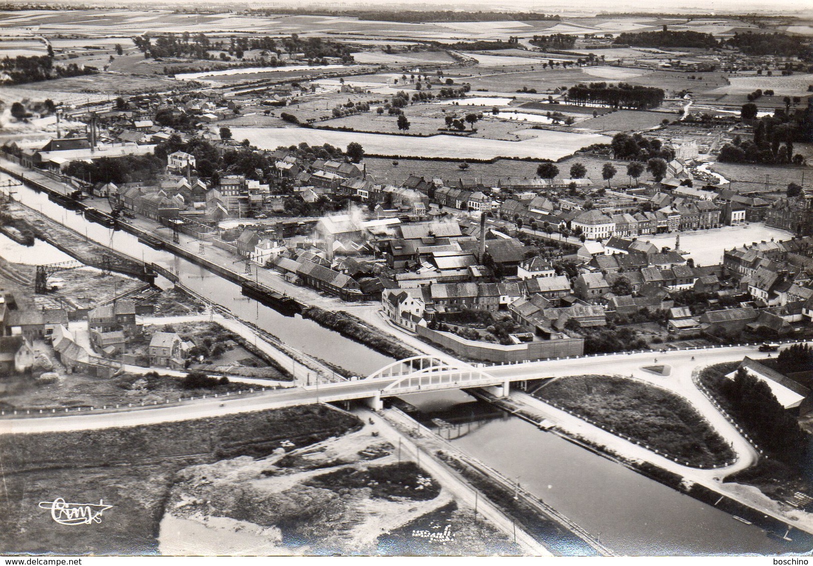 Arques - Vue Générale Aérienne - Le Pont Sur Le Canal - Arques