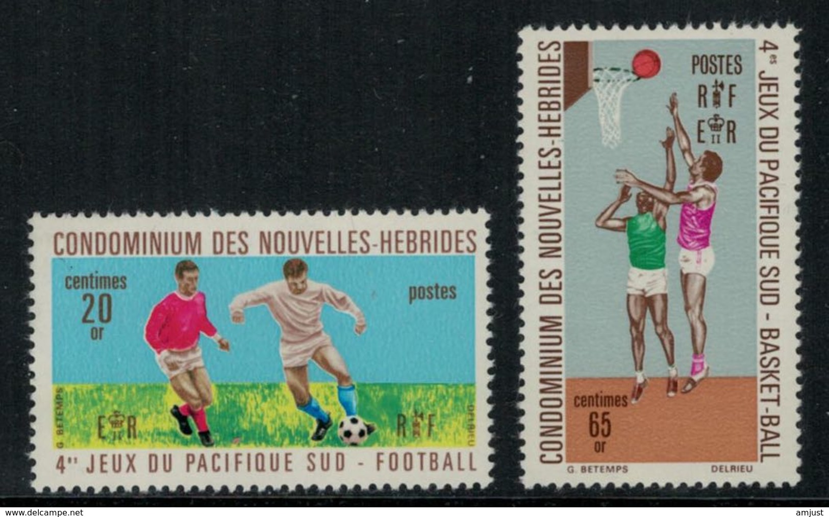 Nouvelles Hébrides // 1960-1980 // 1971 // Jeux Du Pacifique Sud Timbres Neufs** MNH No. Y&T 308-309 - Neufs