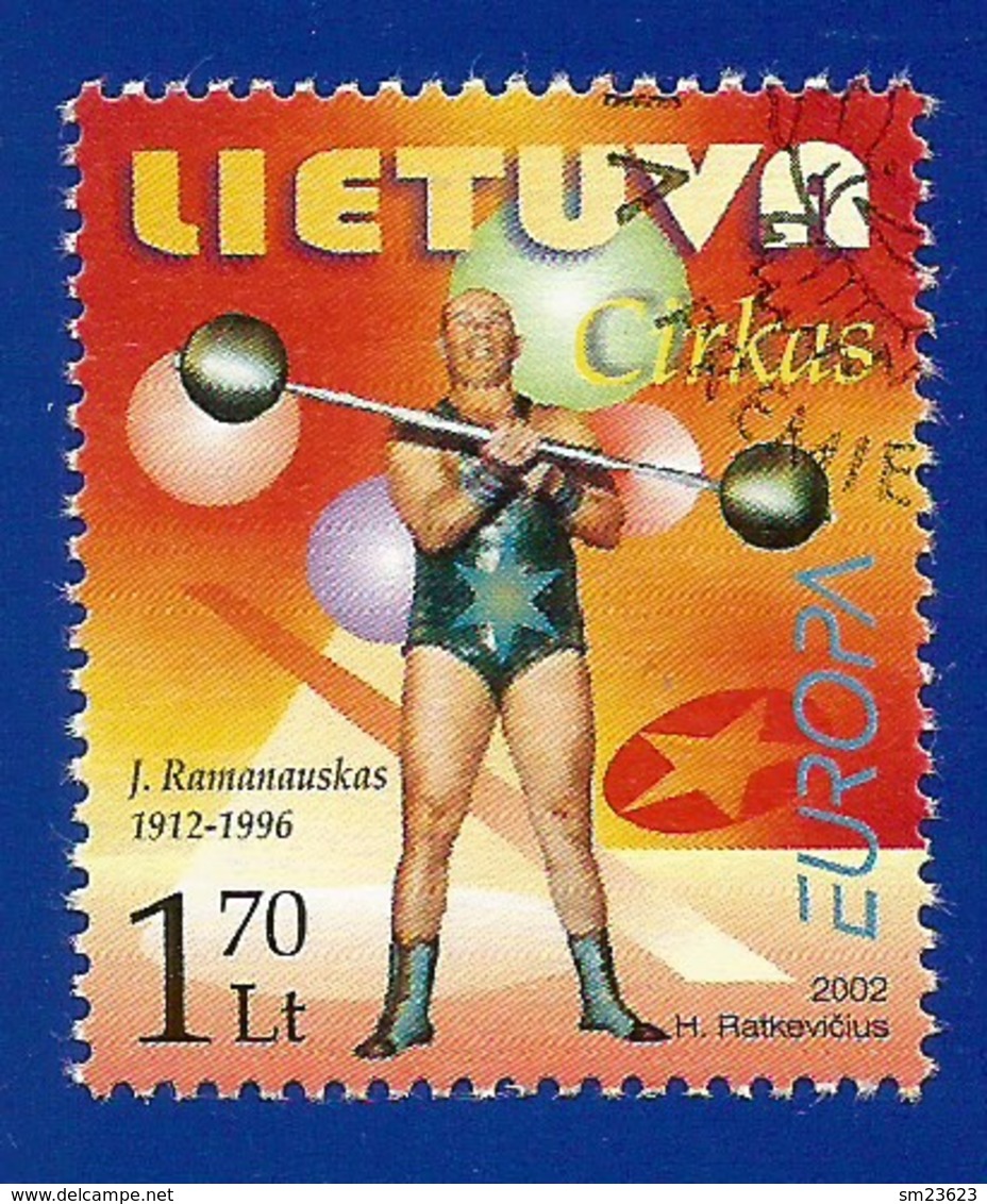 Litauen / Lietuva  2002  Mi.Nr. 792 , EUROPA CEPT Zirkus - Gestempelt / Fine Used / (o) - 2002