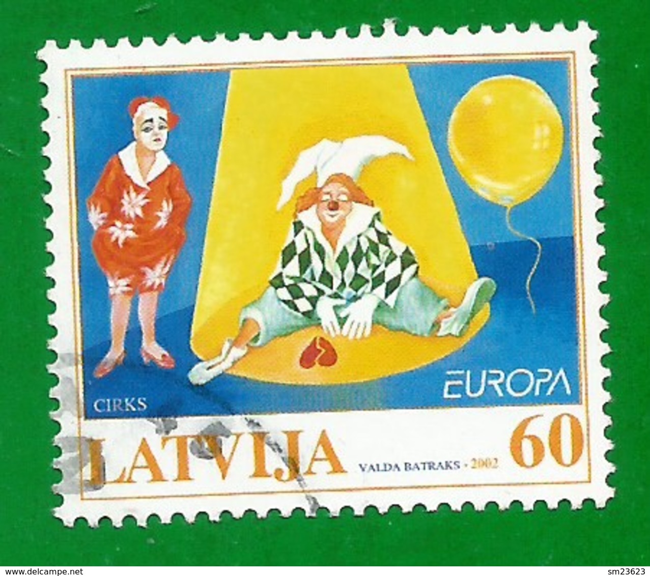 Lettland / Latvija  2002  Mi.Nr. 568 , EUROPA CEPT Zirkus - Gestempelt / Fine Used / (o) - 2002