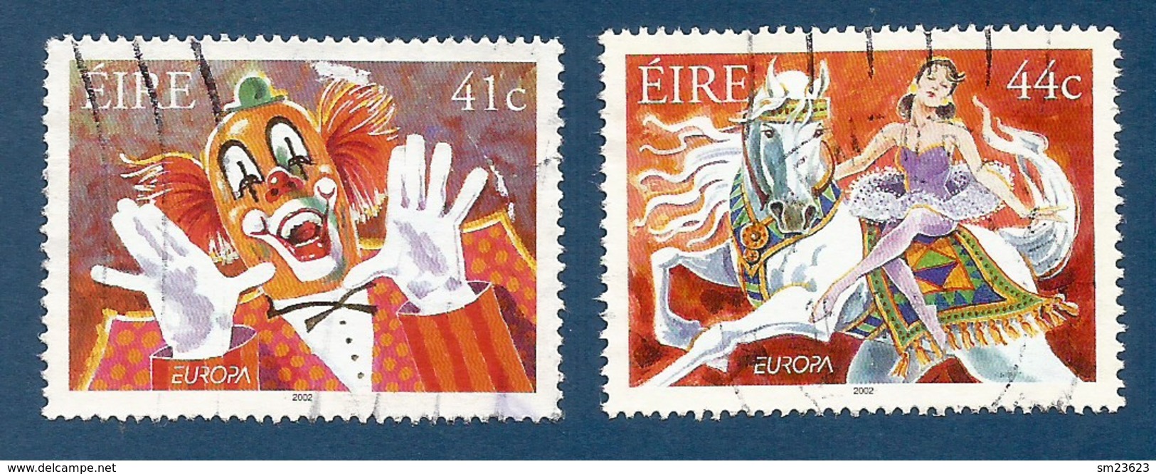 Irland  2002  Mi.Nr. 1432 / 1433 , EUROPA CEPT Zirkus - Gestempelt / Fine Used / (o) - 2002