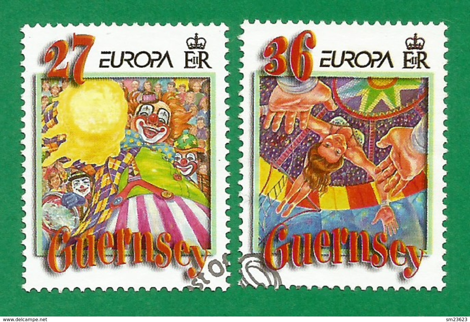 Guernsey  2002  Mi.Nr. 914 / 915 , EUROPA CEPT Zirkus - Gestempelt / Fine Used / (o) - 2002