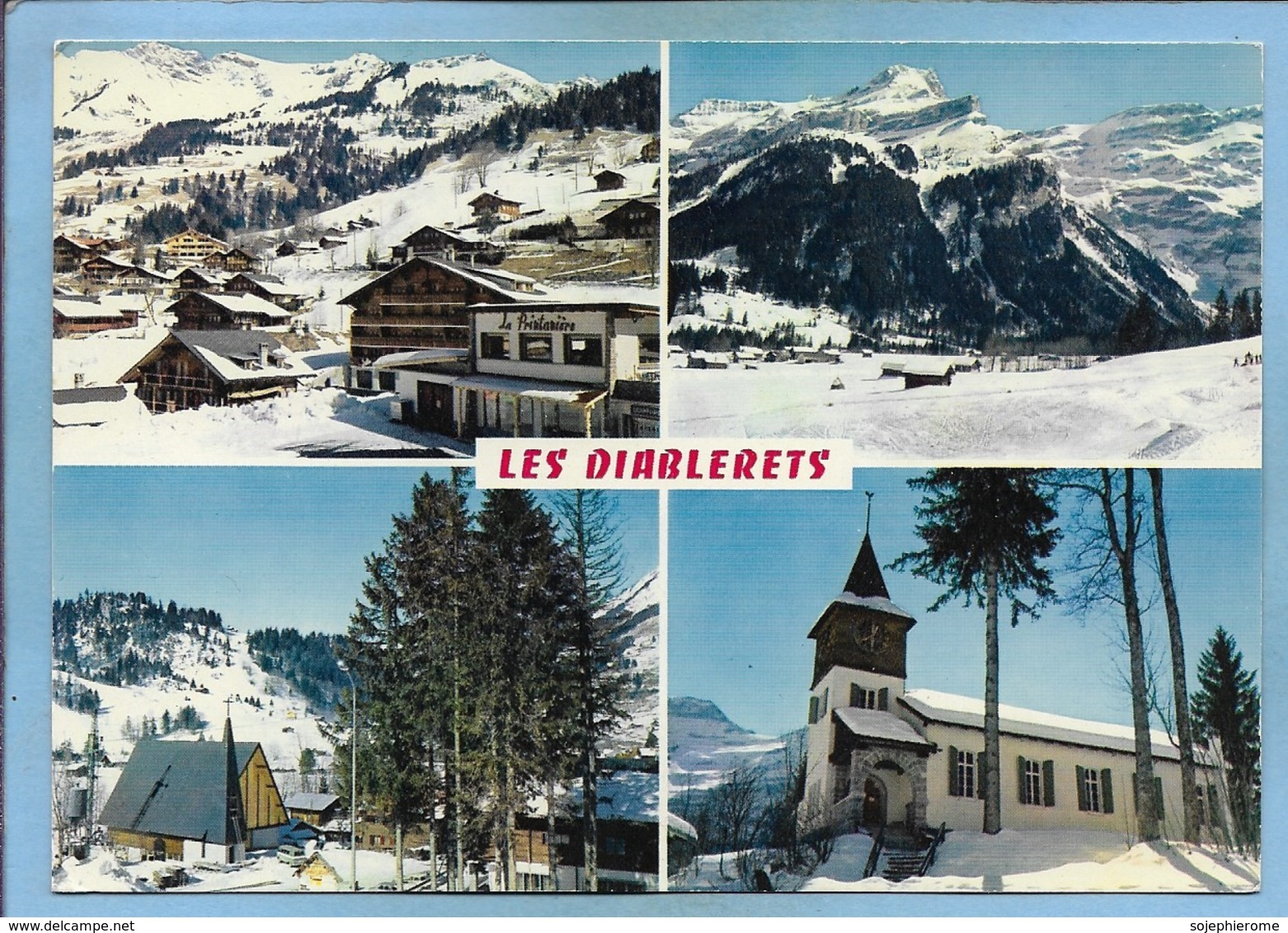 Ormont-Dessus (Vaud) Les Diablerets 2 Scans "La Printanière" église Montagnes - Ormont-Dessus 