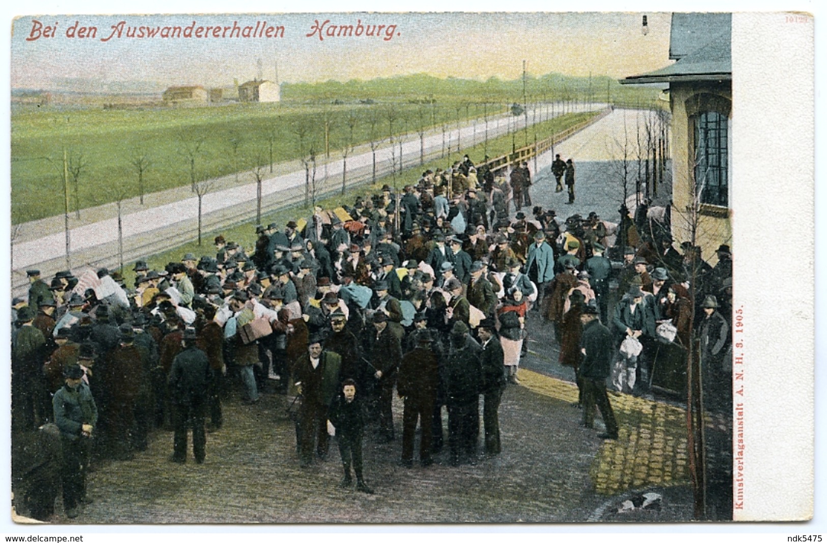 ALLEMAGNE : HAMBURG - BEI DEN AUSWANDERERHALLEN, 1905 - Autres & Non Classés