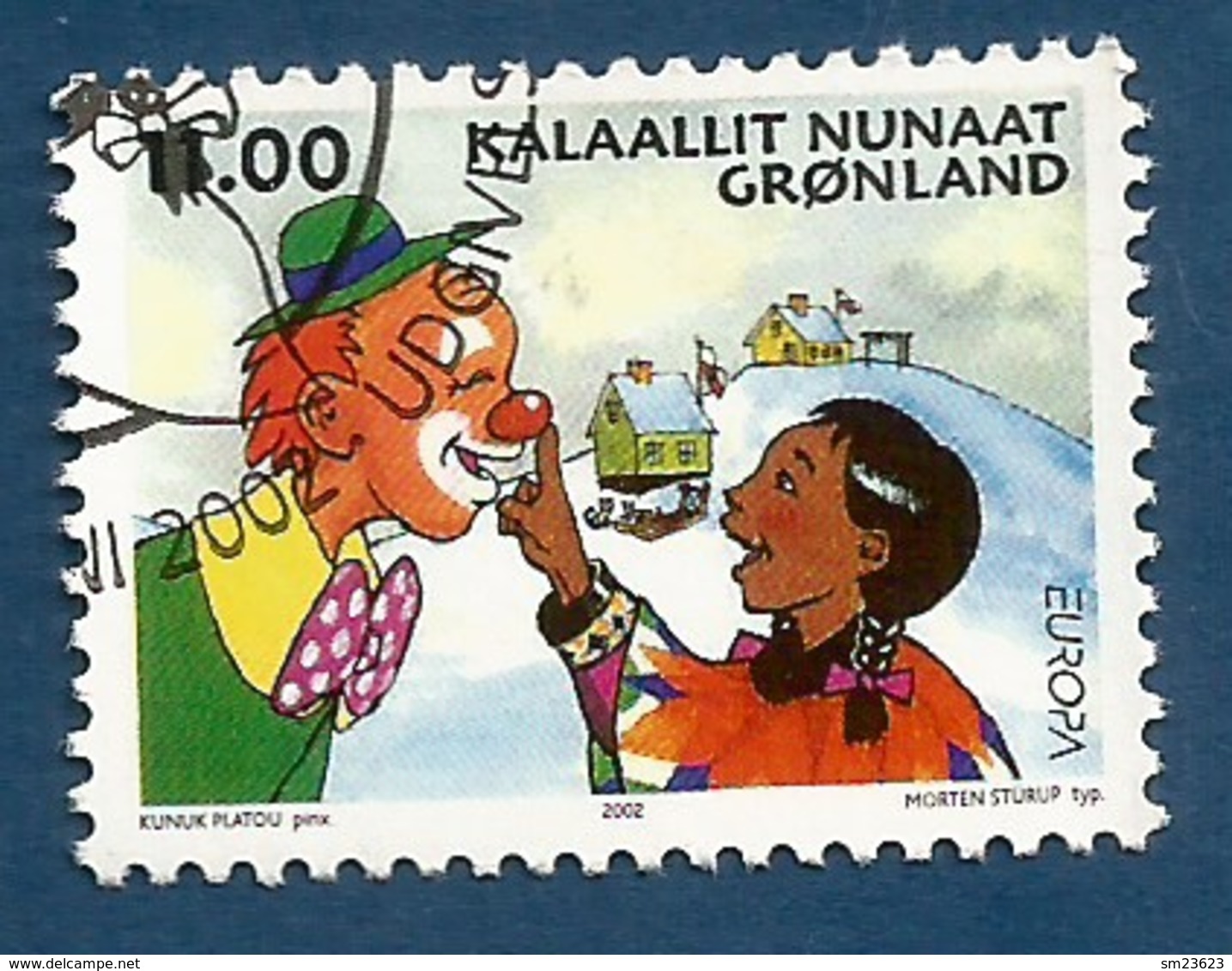 Dänemark-Grönland  2002   Mi.Nr. 385 , EUROPA CEPT - Zirkus - Gestempelt / Fine Used / (o) - 2002