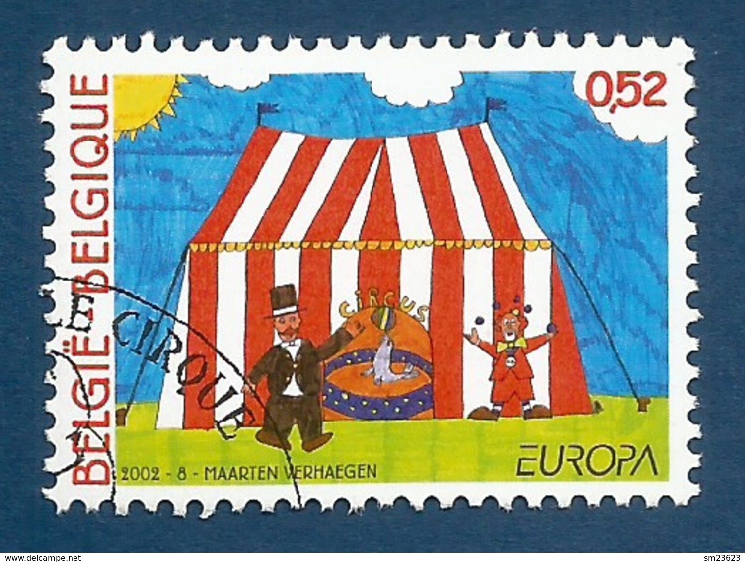 Belgien  2002   Mi.Nr. 3119 , EUROPA CEPT - Zirkus - Gestempelt / Fine Used / (o) - 2002