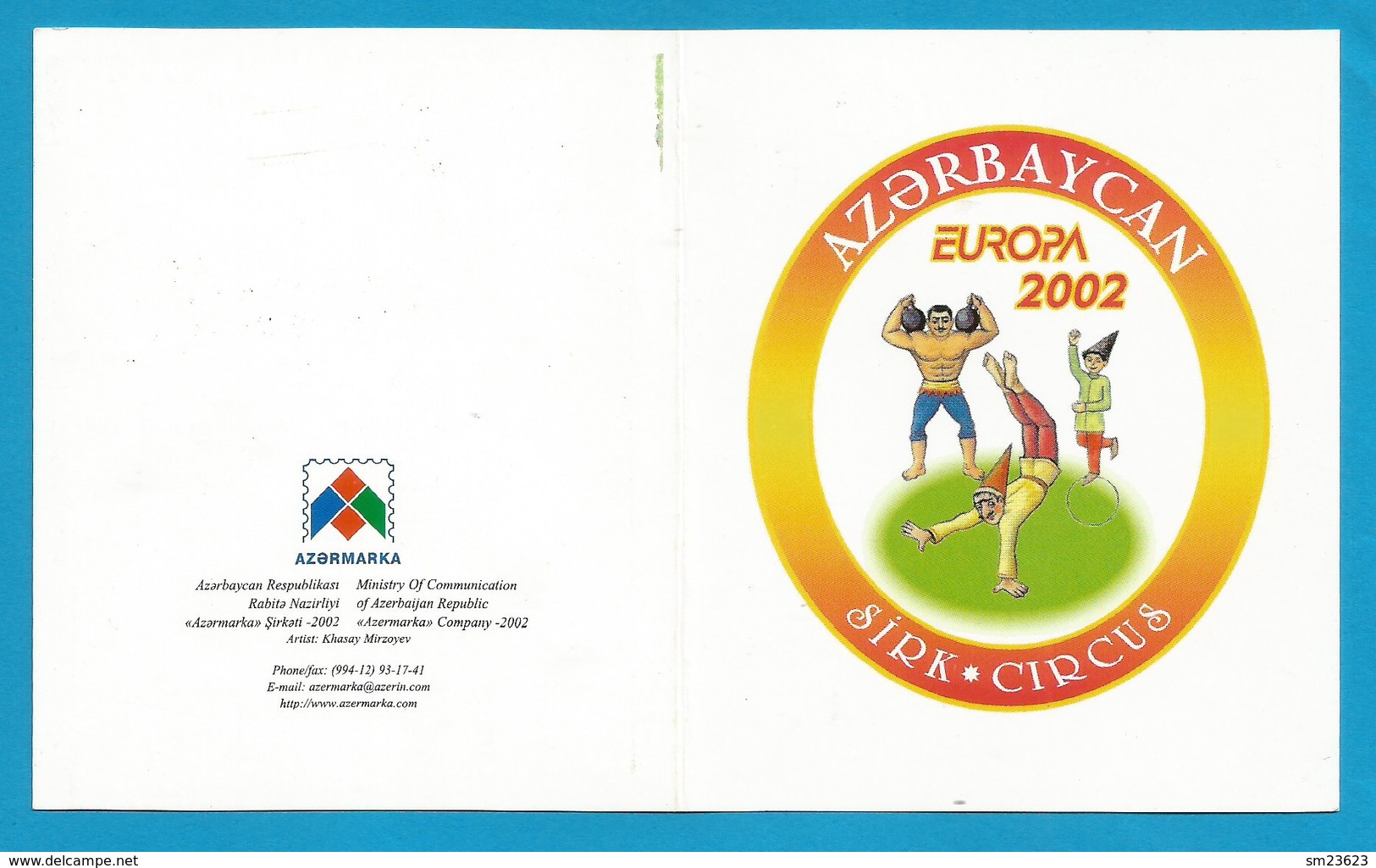 Aserbaidschan  2002   Mi.Nr. MH 513 / 514 D , EUROPA CEPT - Zirkus - Gestempelt / Fine Used / (o) - 2002