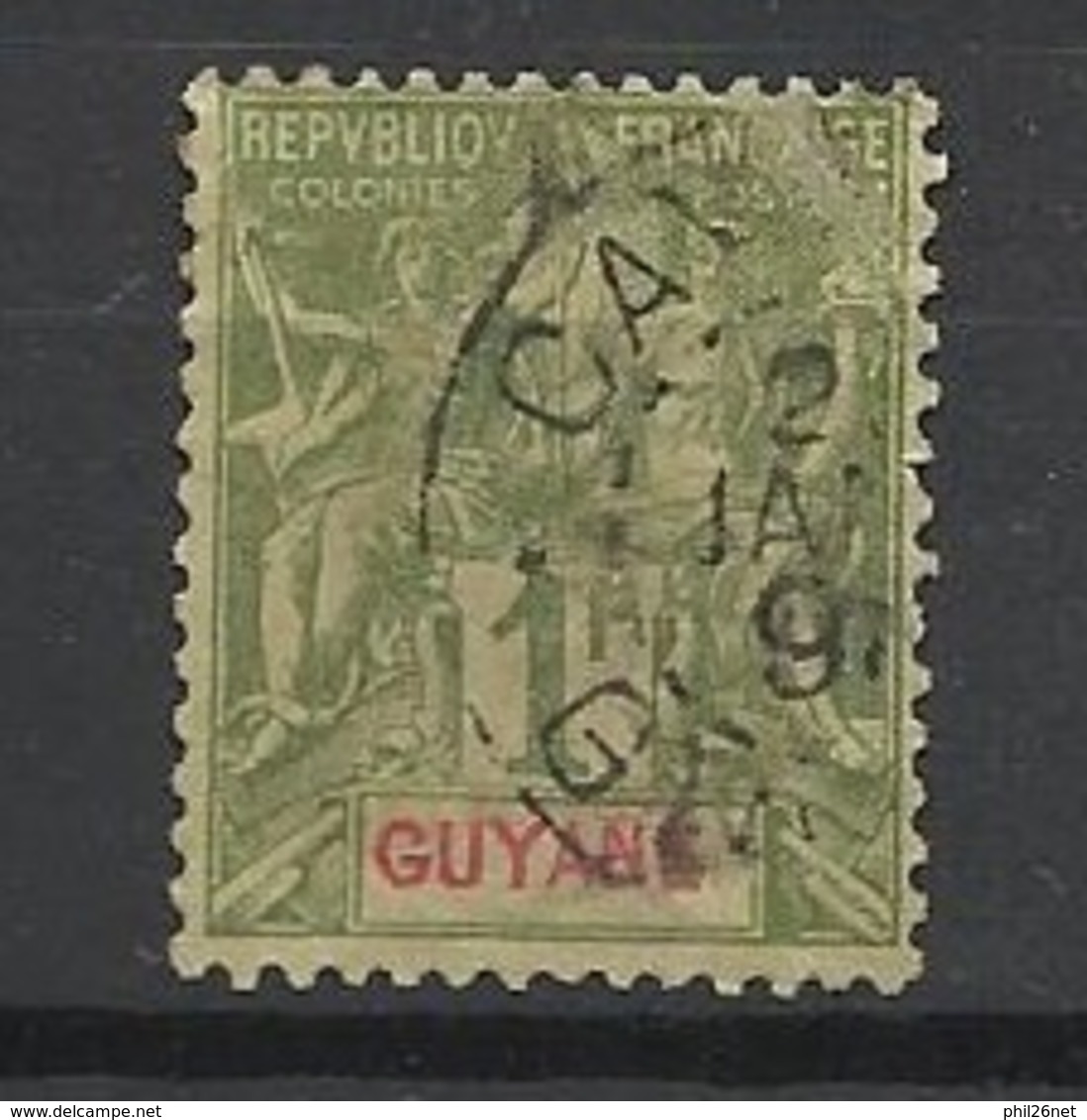 Guyane   N° 42  Oblittéré  Cayennne  B/ TB .......    - Used Stamps