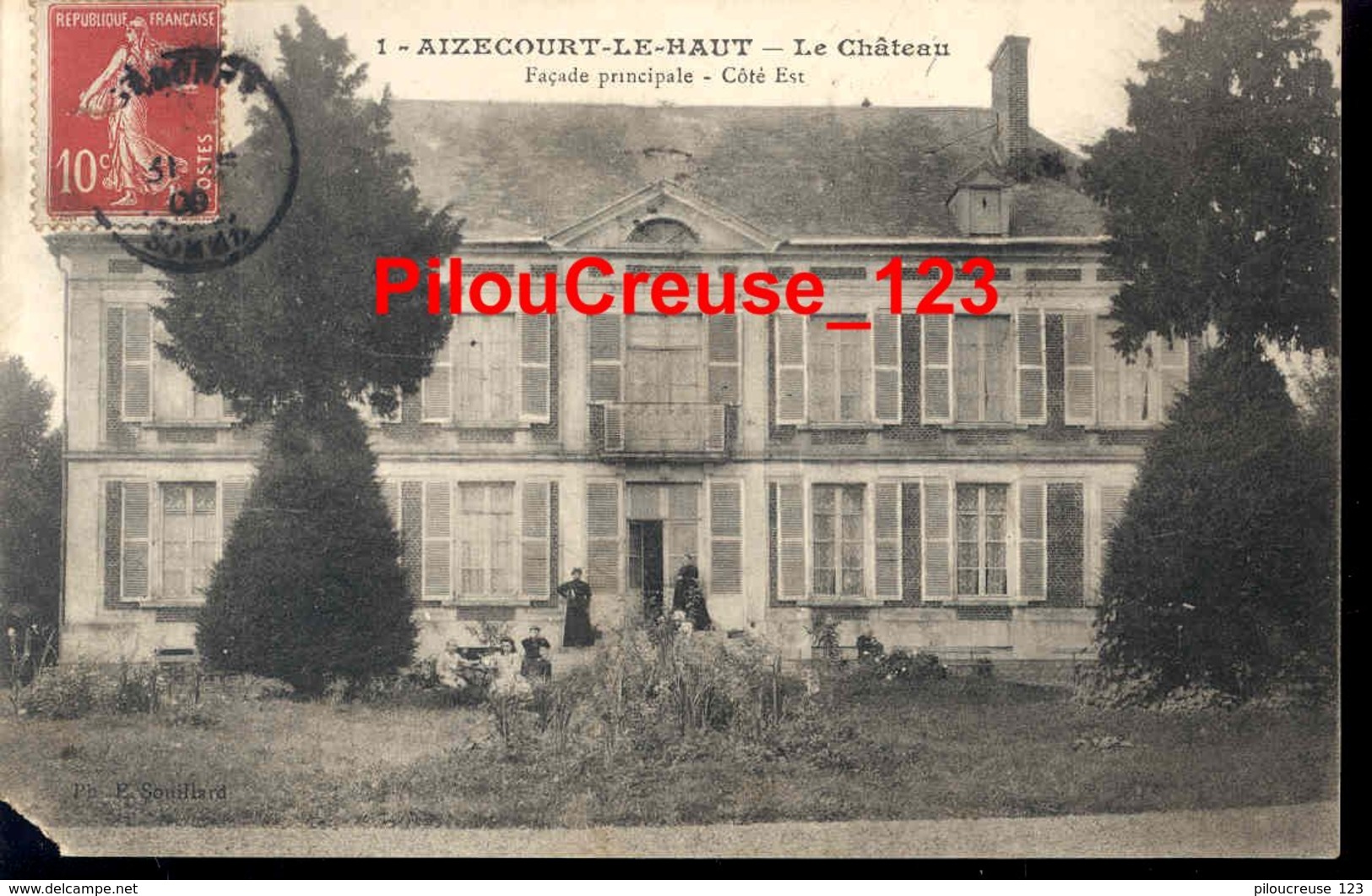 80 Somme - AIZECOURT LE HAUT - " Le Château - Façade Principale - Côté Est " - Animation - Other & Unclassified