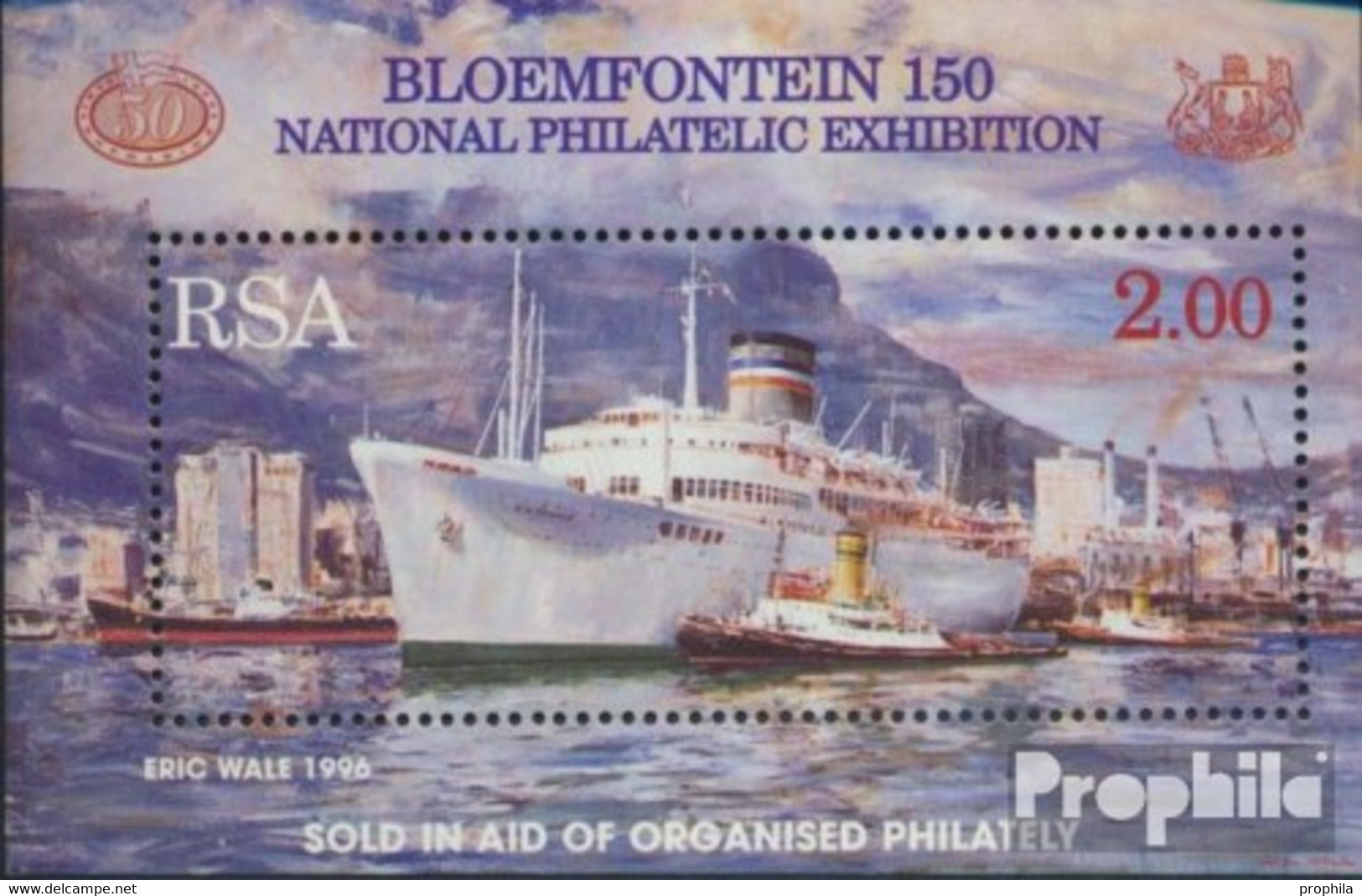 Südafrika Block48 (kompl.Ausg.) Postfrisch 1996 BLOEMFONTEN 150 - Ungebraucht