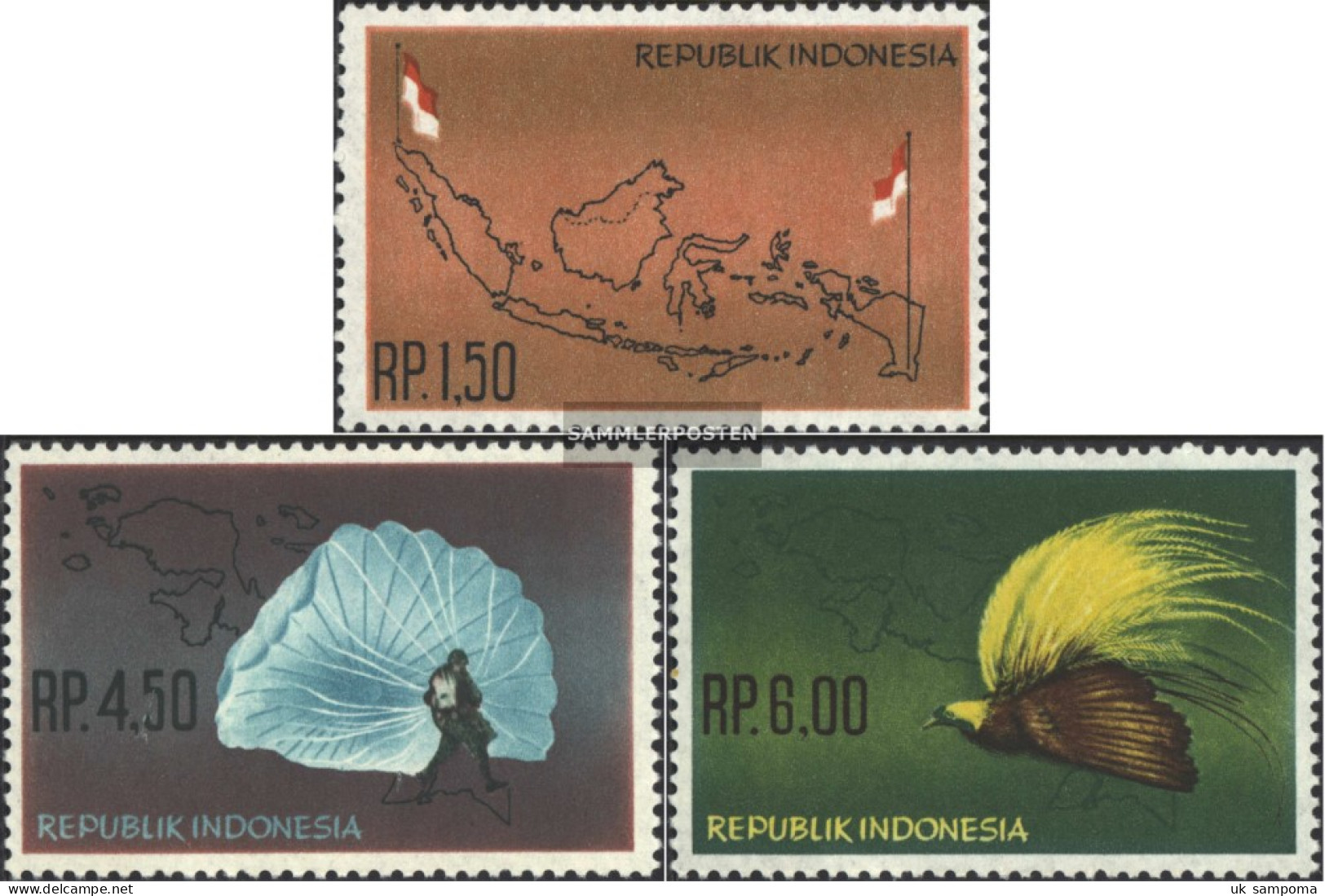 Indonesia 400-402 (complete Issue) Unmounted Mint / Never Hinged 1963 Inclusion Of West-Irian - Indonesia