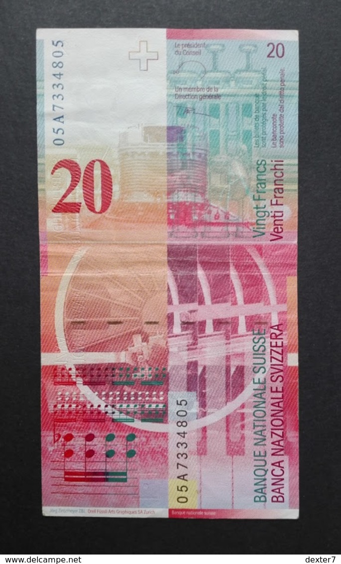 Switzerland 20 Francs Arthur Honegger - 20 Franchi Svizzera - Svizzera