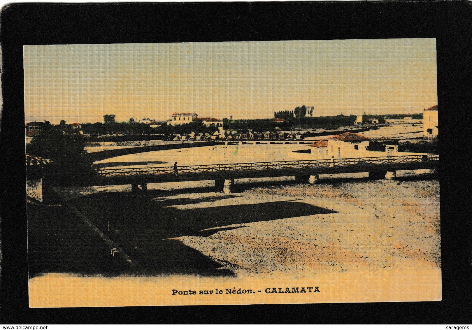 Calamata,Greece-Ponte Sur Le Nedon 1910s - Antique Postcard - Grecia