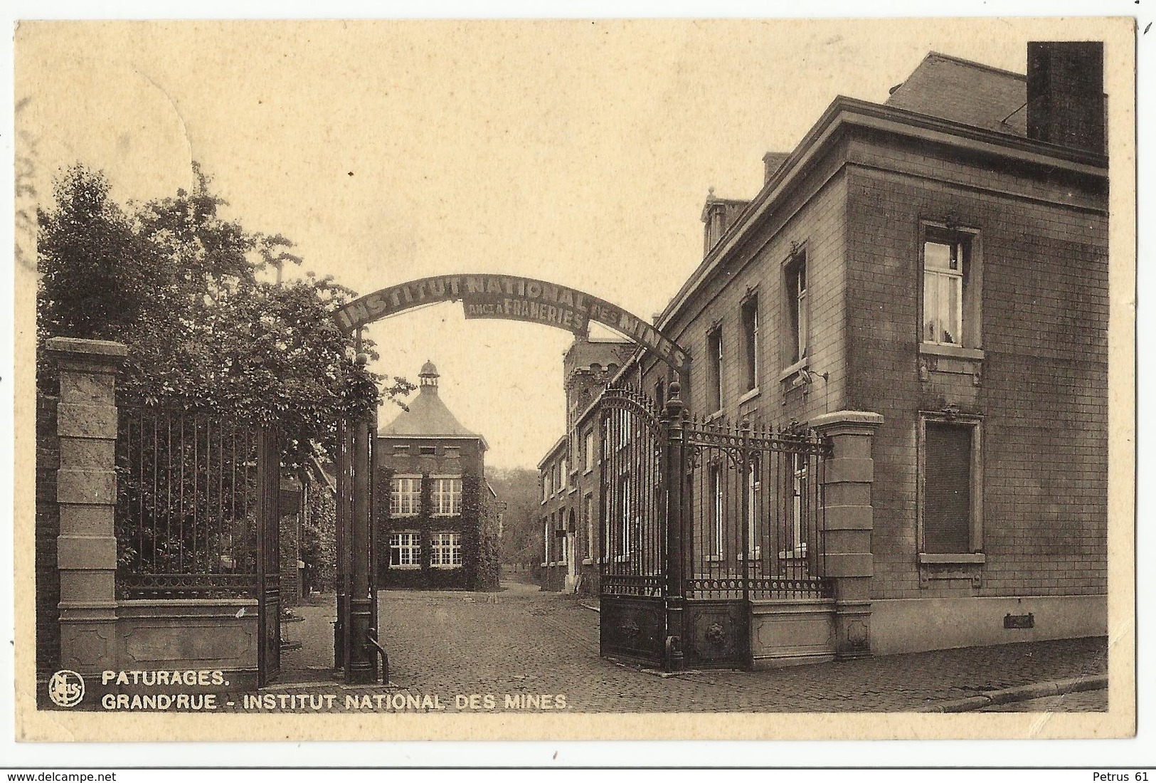 PATURAGES - Grand'Rue - Institut National Des Mines 1939 - Colfontaine