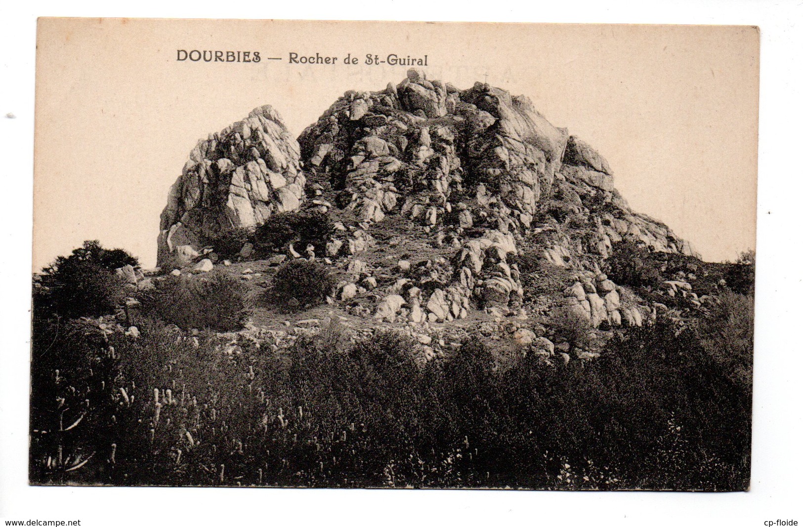 30 - DOURBIES . ROCHER DE  SAINT-GUIRAL - Réf. N°21857 - - Autres & Non Classés