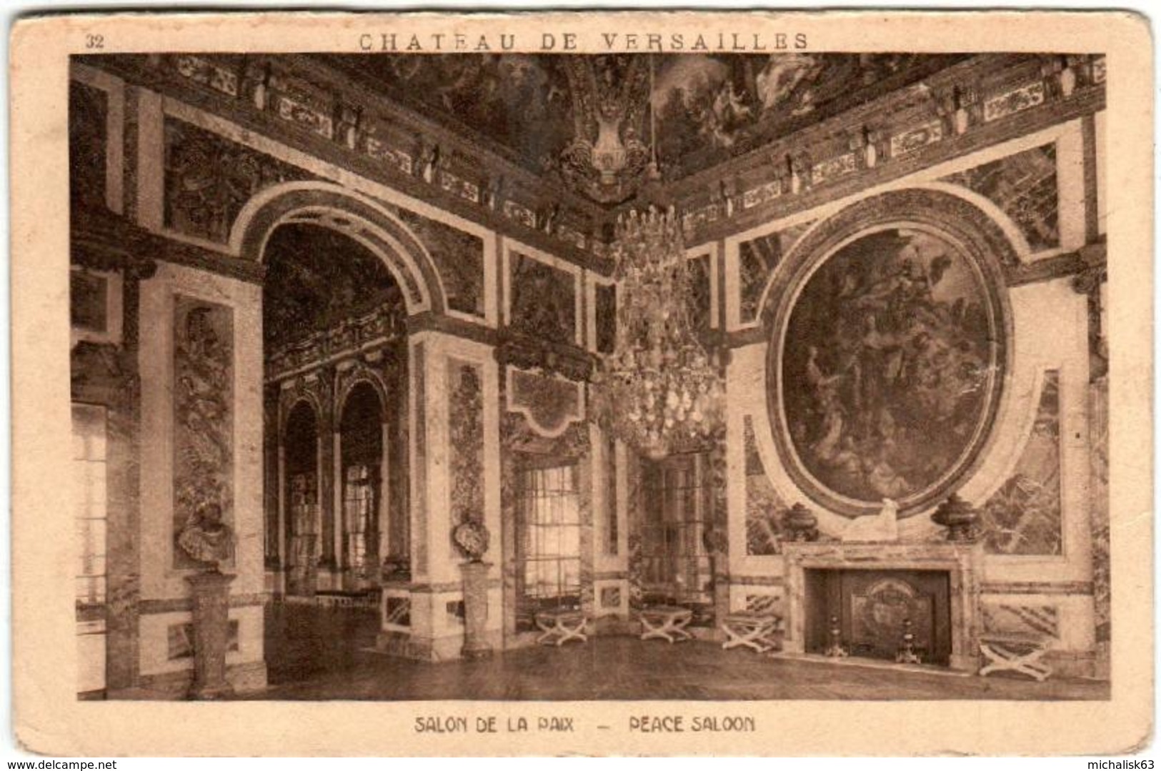 51dps 1546 CPA - CHATEAU DE VERSAILLES - SALON DE PAIX - Versailles (Kasteel)