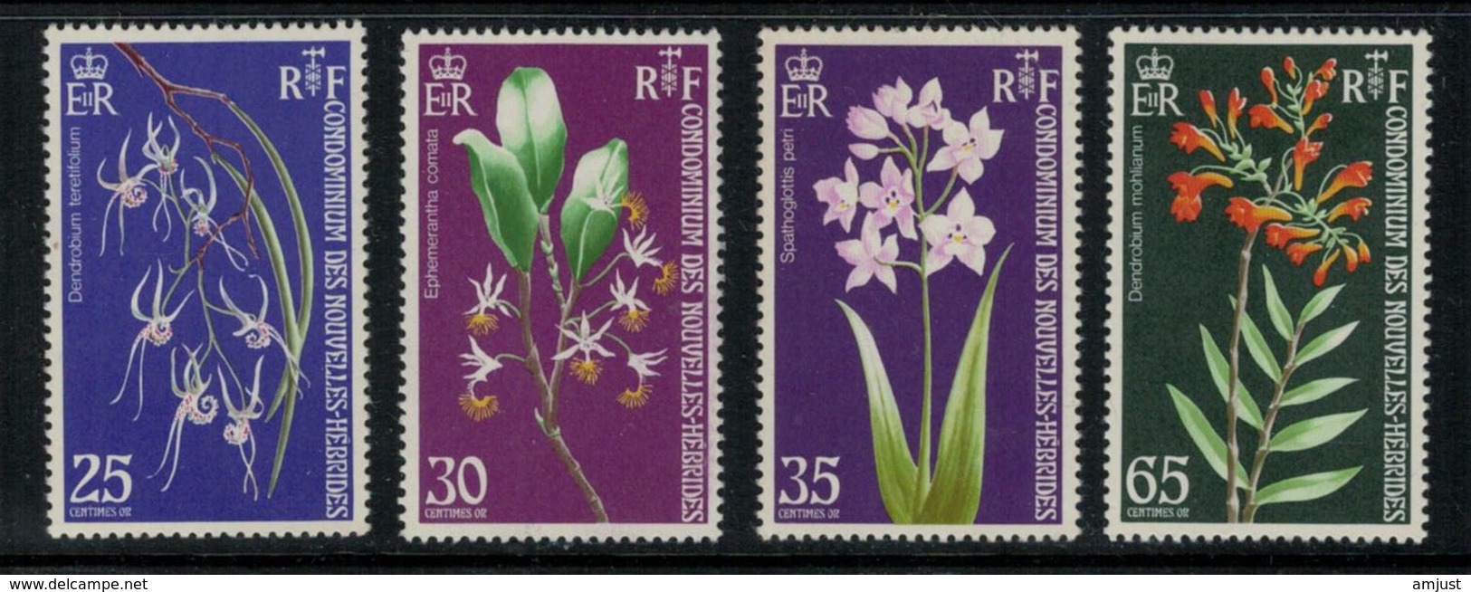 Nouvelles Hébrides // 1960-1980 // 1972 // Orchidées Timbres Neufs** MNH No. Y&T 358-361 - Neufs