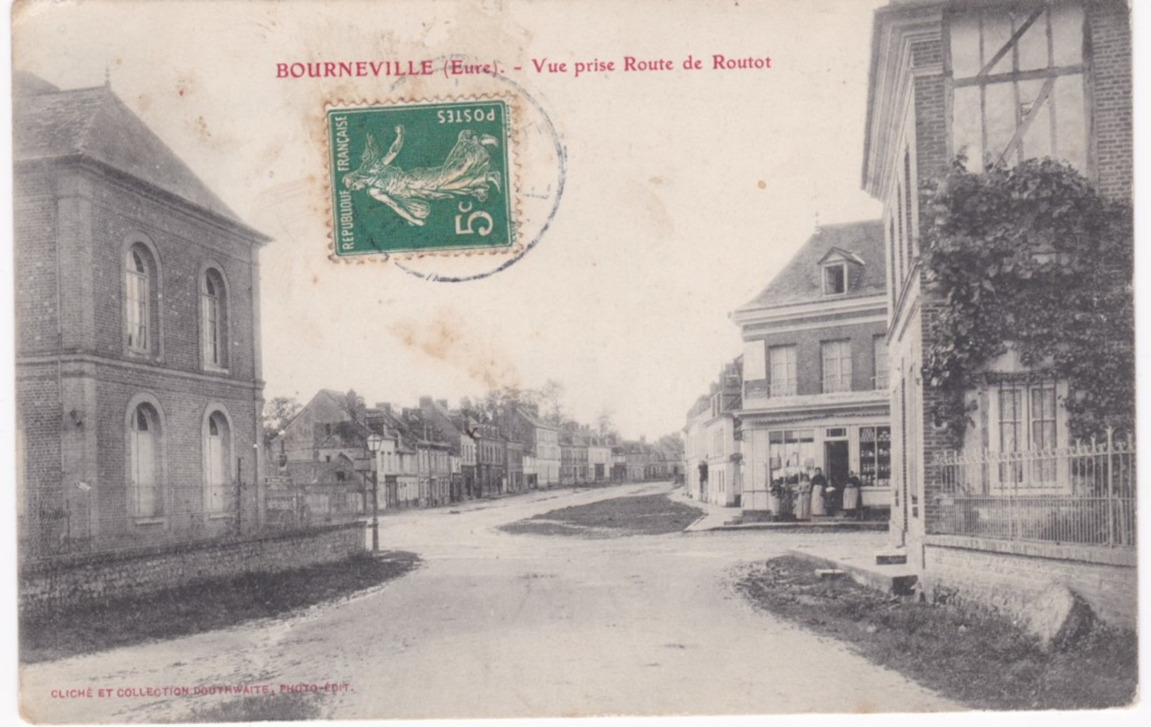 27 Eure -  BOURNEVILLE - Vue Prise Route De Routot - Other & Unclassified