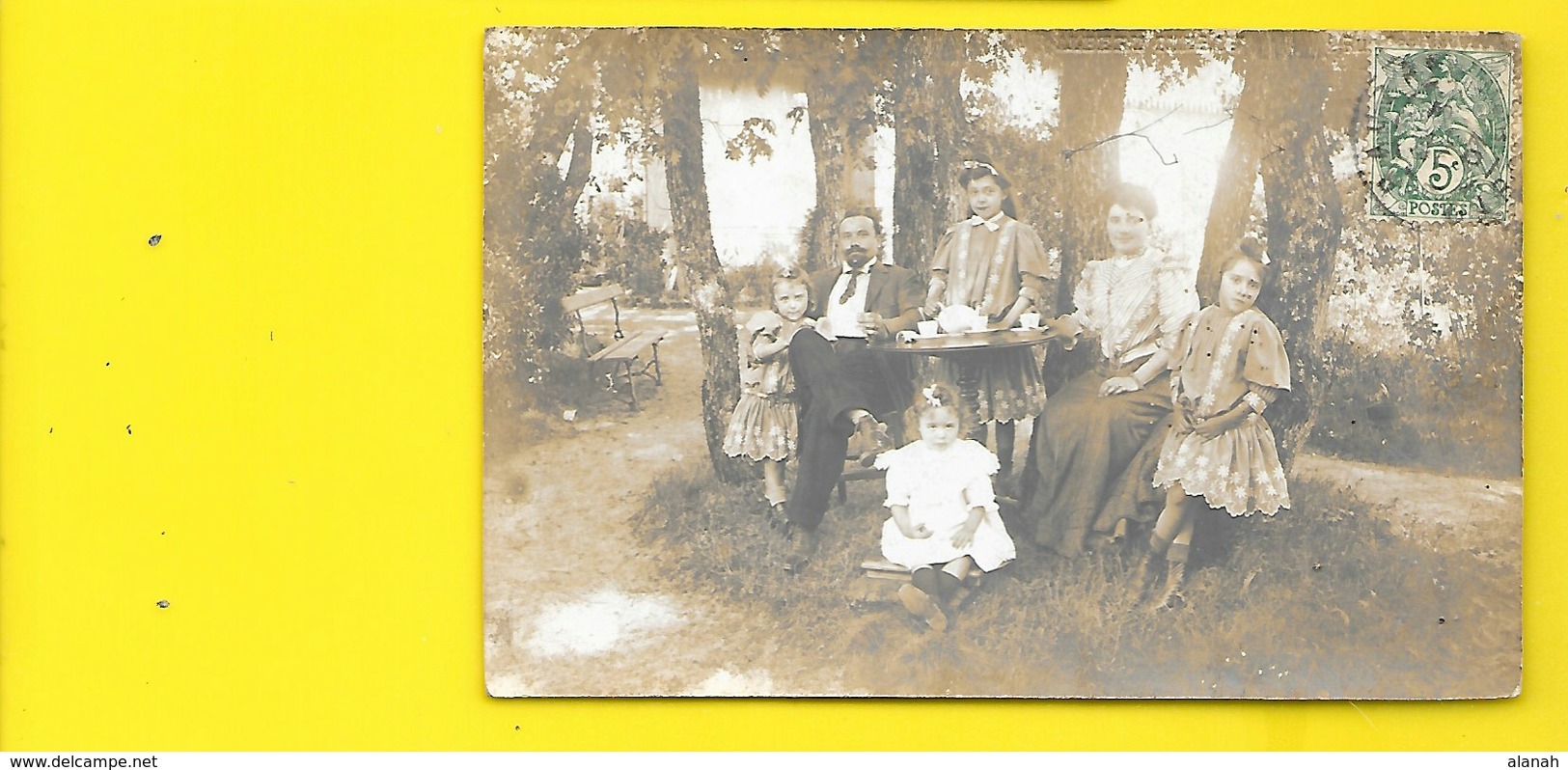 RAUZAN Carte Photo Famille (Nizeau) Gironde (33) - Autres & Non Classés