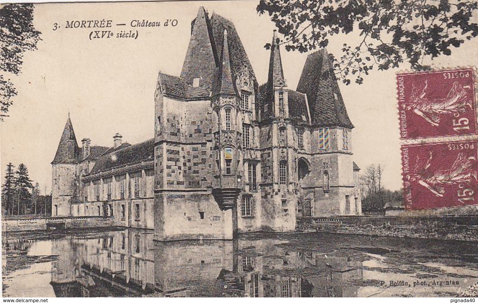 Cp , 61 , MORTRÉE , Château D'O (XVIe S.) - Mortree