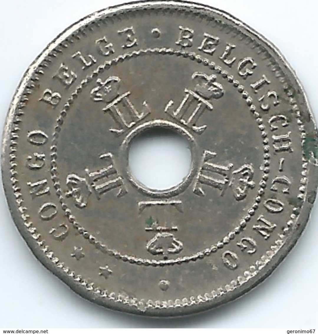 Belgian Congo - Leopold II - 1910 - 5 Cents - KM12 - 1885-1909: Leopoldo II