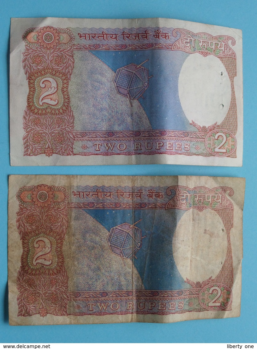 2 ( Two ) RUPEES : 18K 223546 & 76C 195301 ( Reserve Bank Of India ) ! - Inde