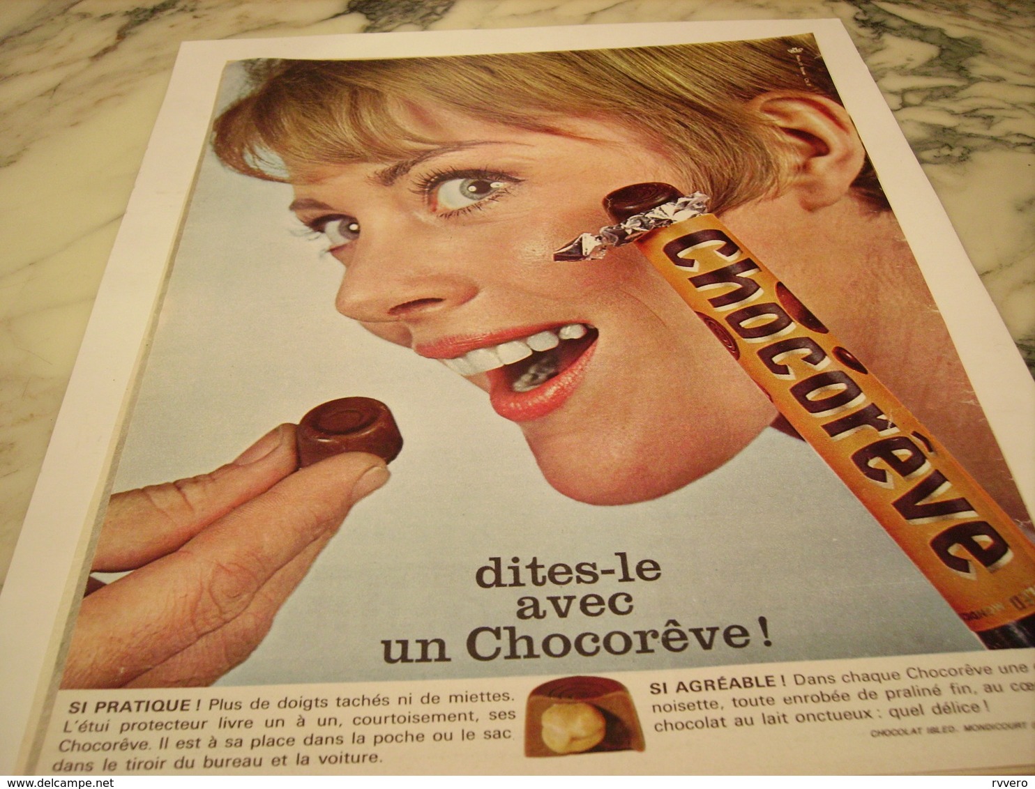 ANCIENNE PUBLICITE DITES LE CHOCOREVE 1964 - Affiches