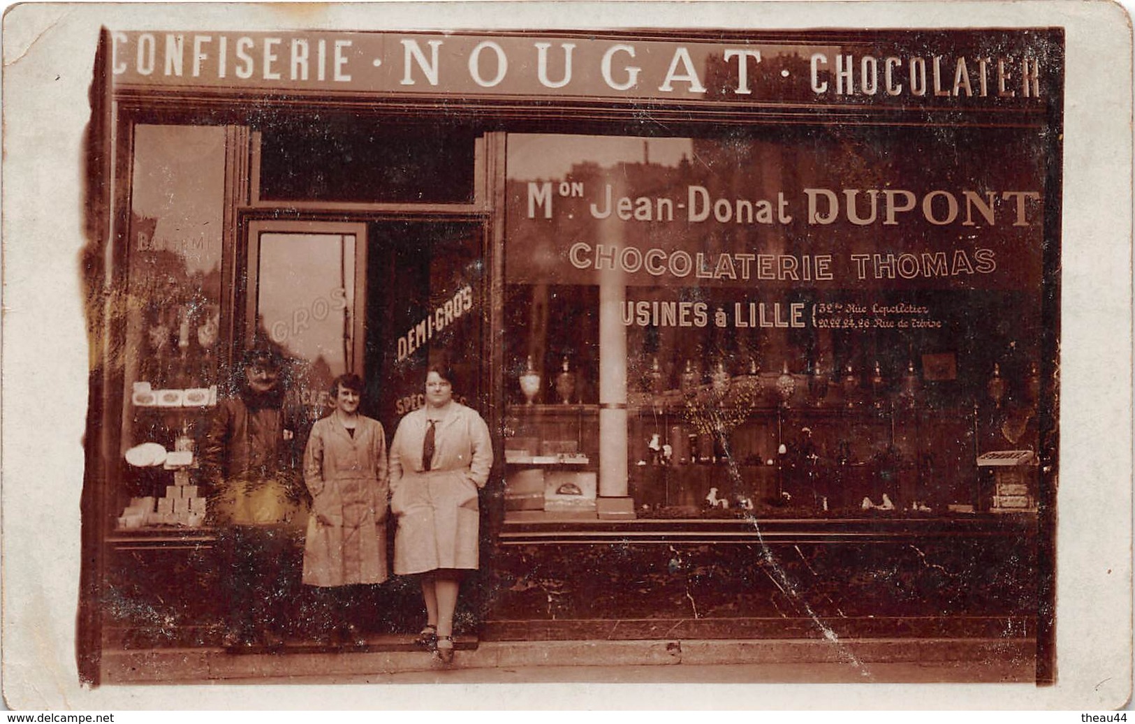 LILLE  - Carte-Photo De La Confiserie " Jean-Donat DUPONT " 32 Rue Lepelletier - Annuaire Gratuit 1933 Page 1376 - Lille