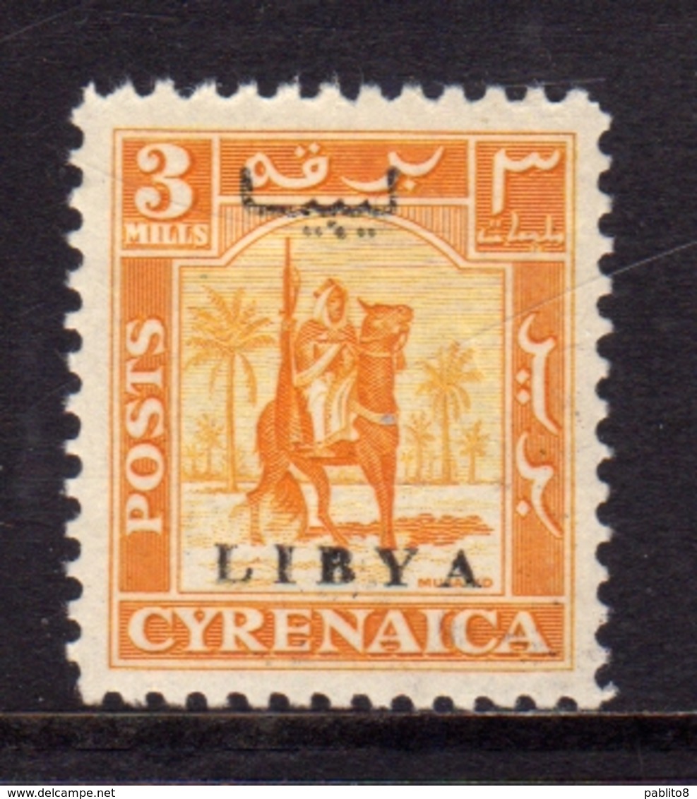 LIBIA LIBYA 1951 REGNO INDIPENDENTE EMISSIONE PER LA CIRENAICA CYRENAICA 3m MLH - Libia