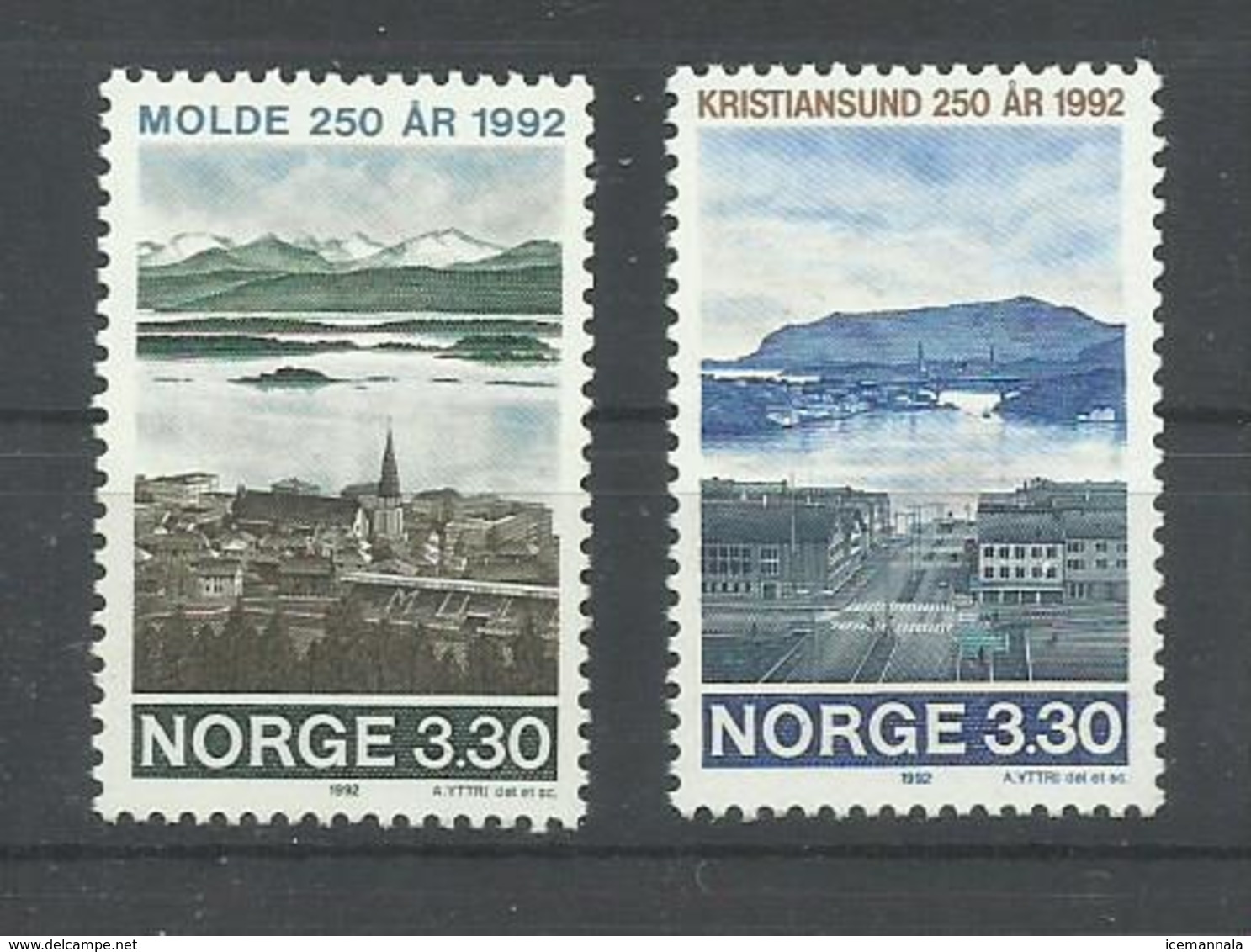 NORUEGA YVERT 1055/56   MNH  ** - Nuevos