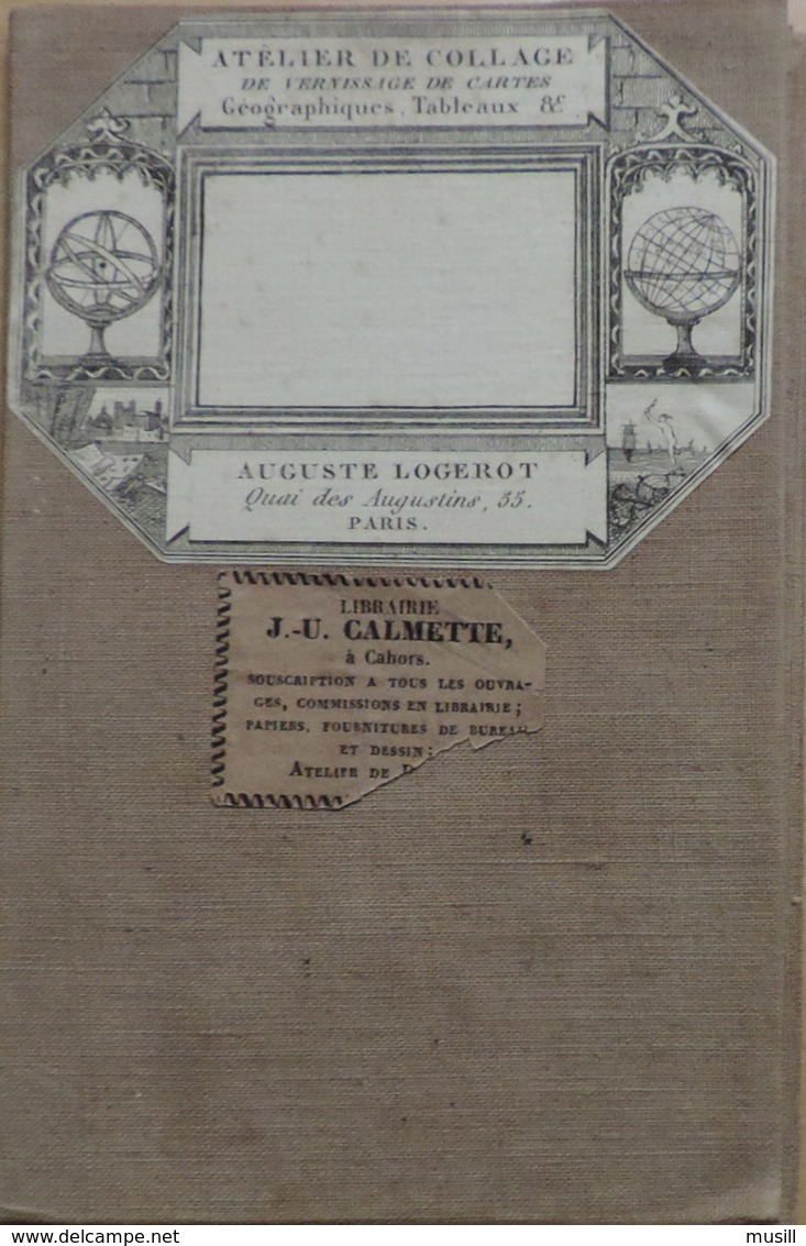 Carte Du Département Du Lot Par A.H. Dufour. - Landkarten