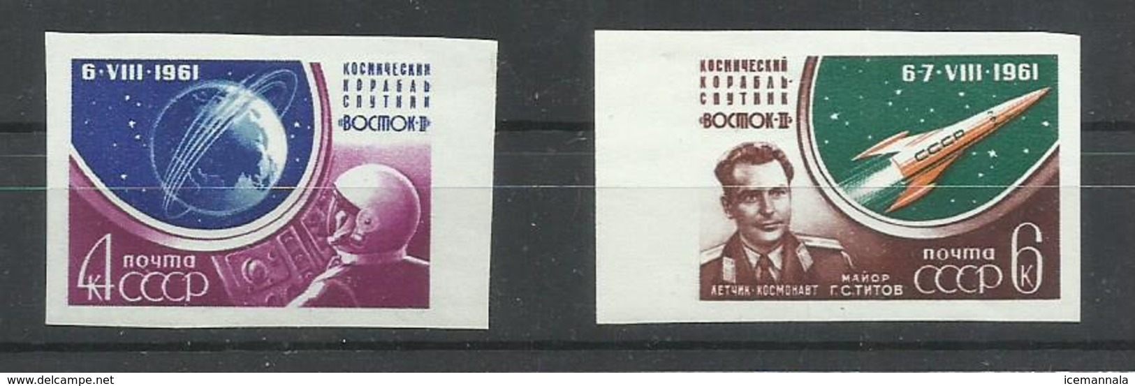 RUSIA YVERT 2452/53   (SIN DENTAR)    MNH  ** - Nuevos