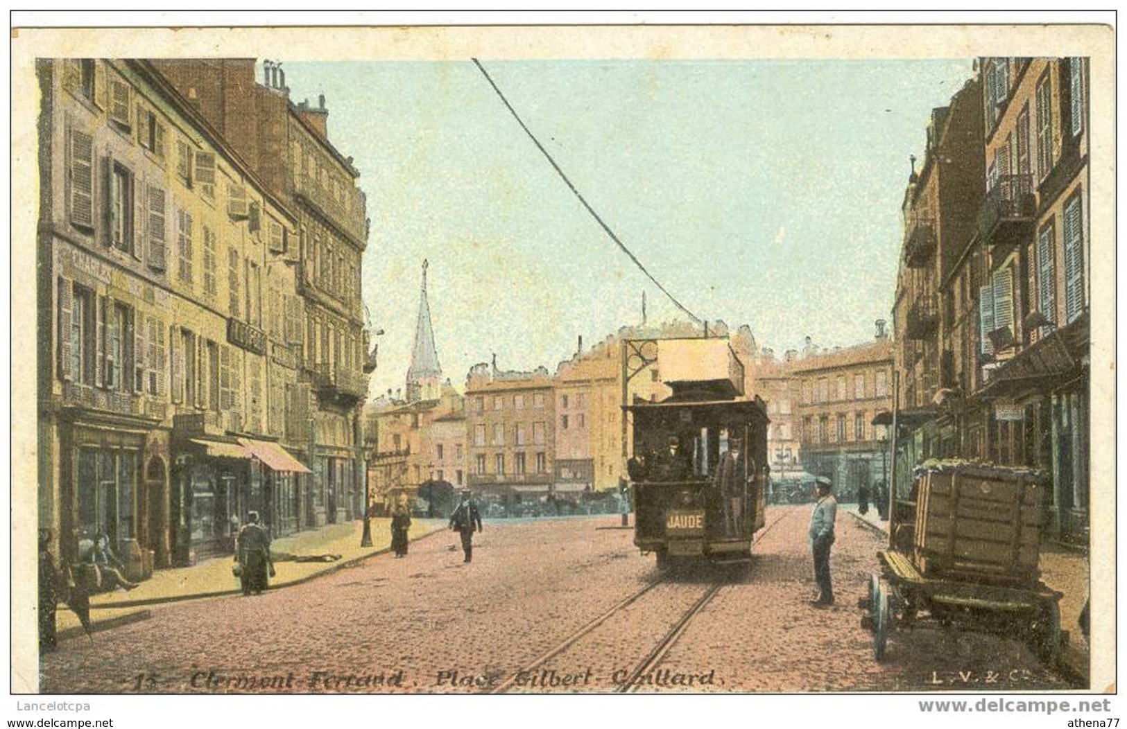 63 - CLERMONT FERRAND / TRAMWAY PLACE GILBERT GAILLARD (PUB CHOCOLAT DEVINCK) - Clermont Ferrand