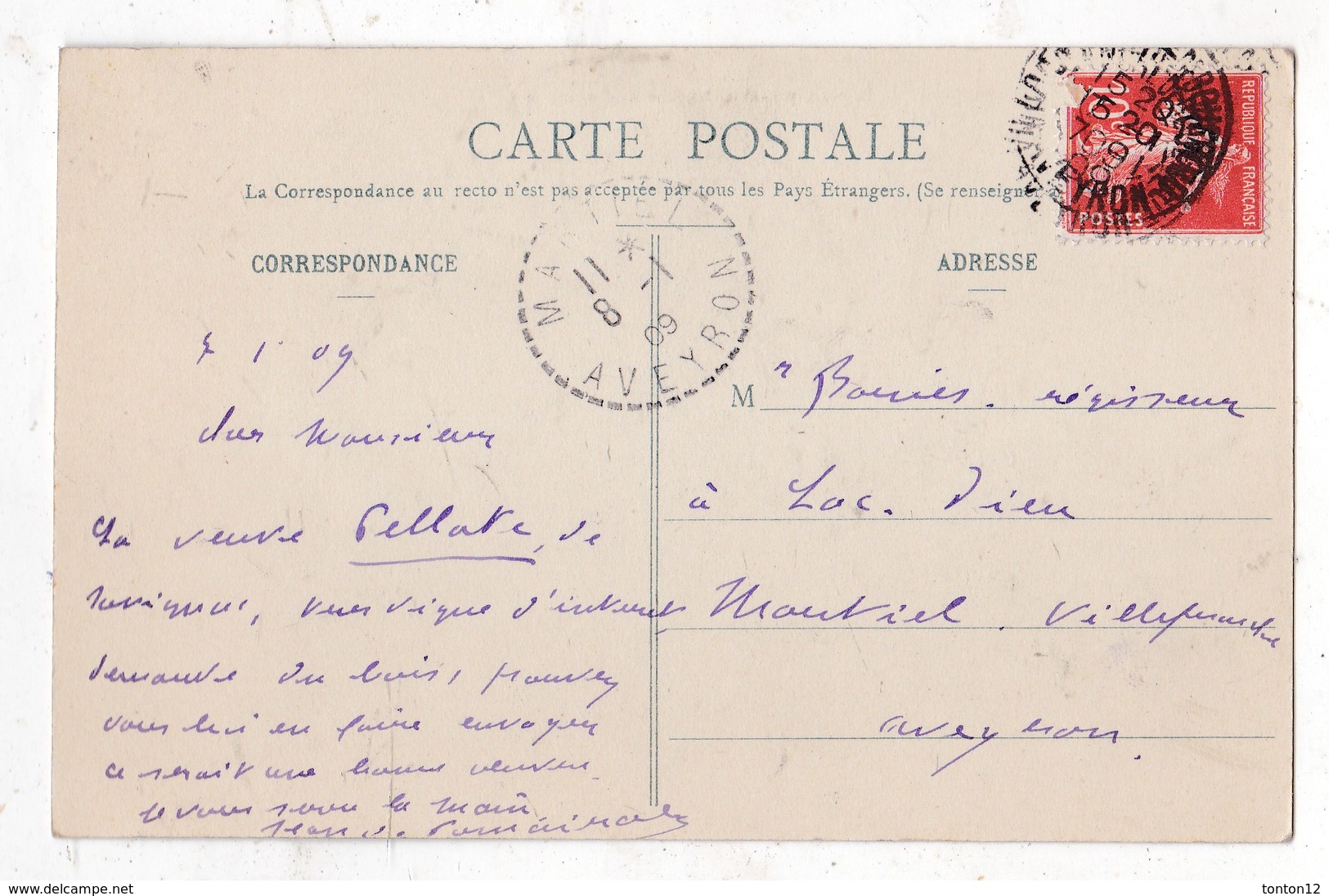Carte Postale Villefranche De Rouerque Chateau De La Péze - Villefranche De Rouergue