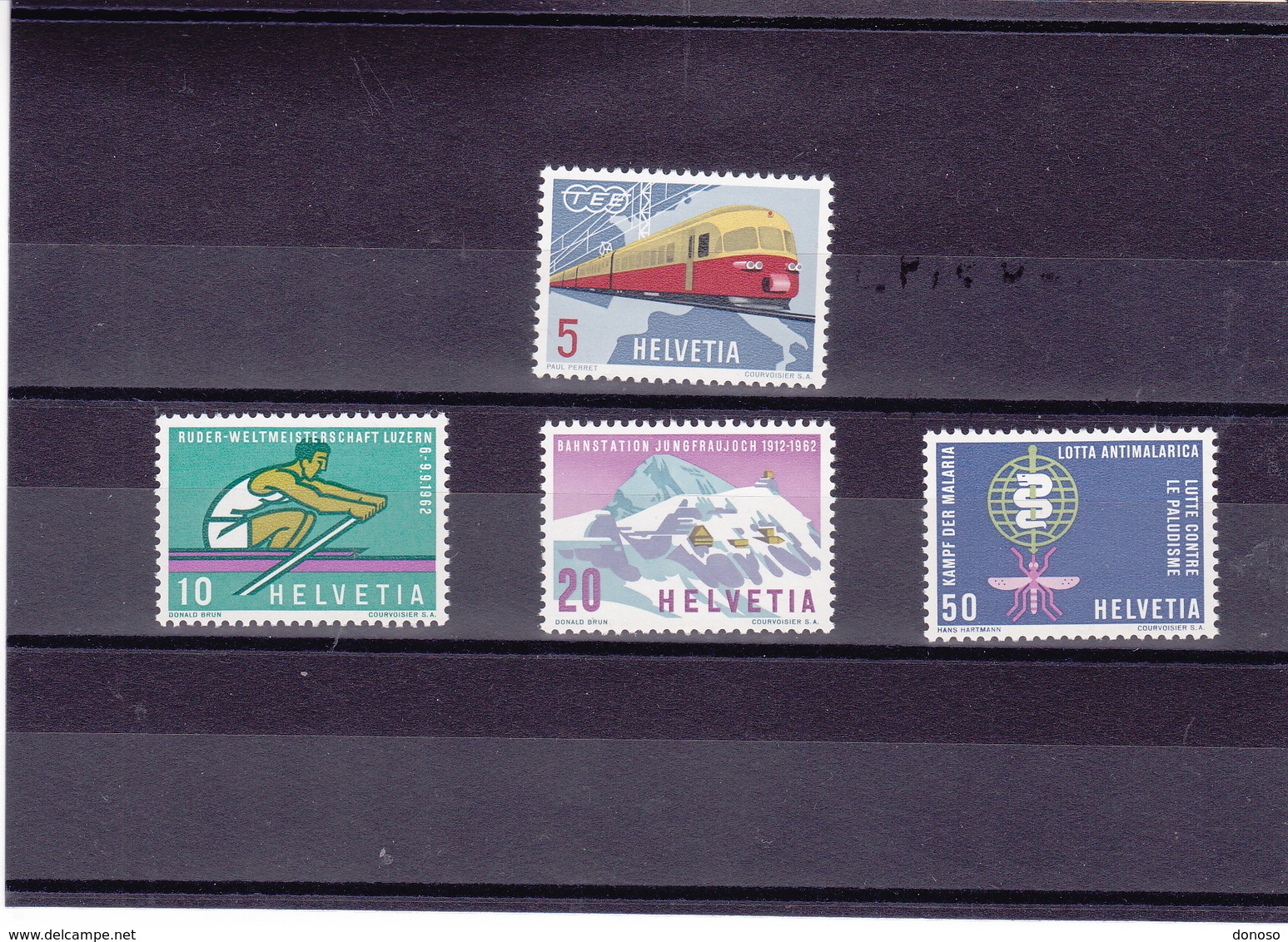 SUISSE 1962 PROPAGANDE Yvert 689-692 NEUF** MNH - Neufs