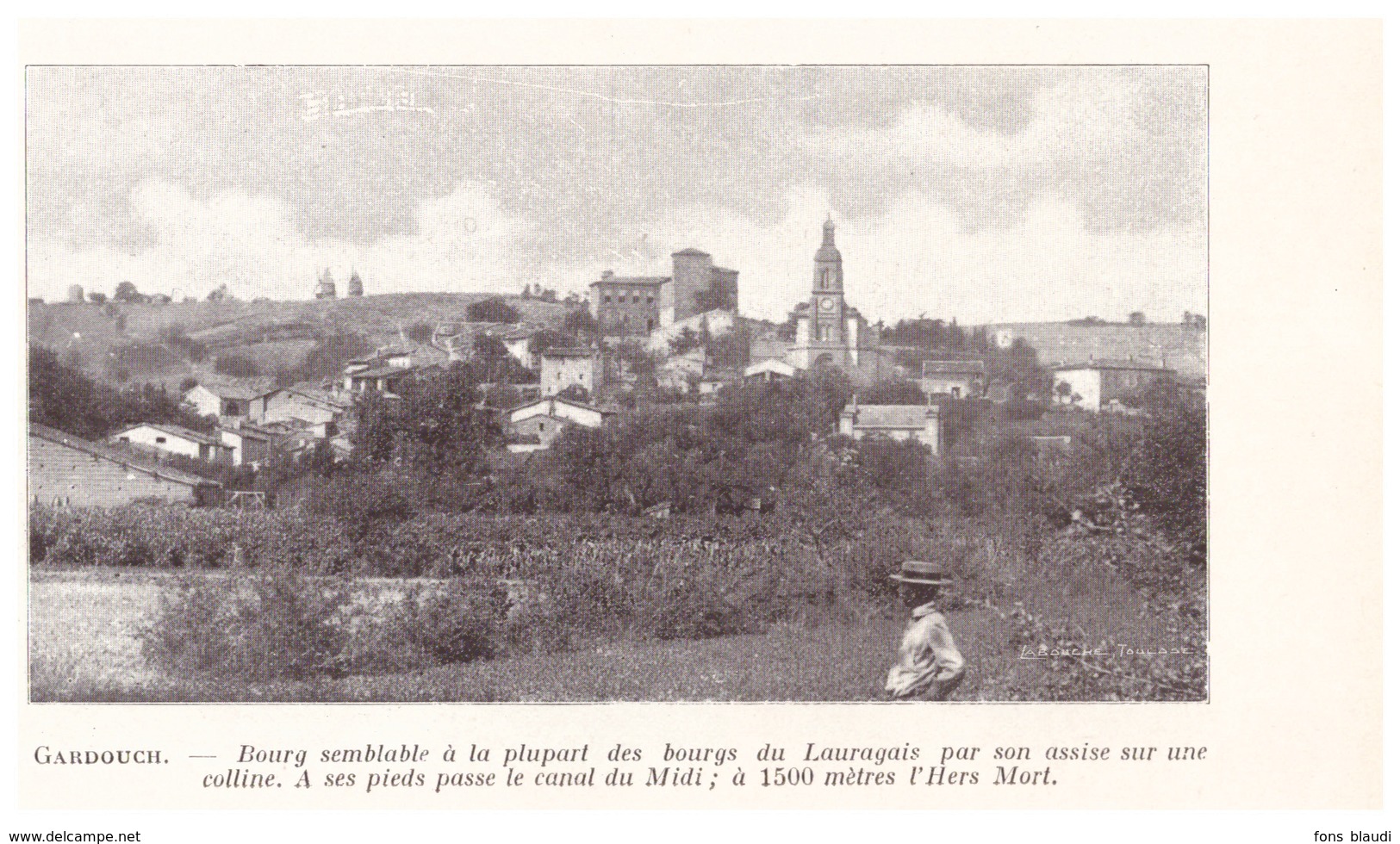 1924 - Iconographie - Gardouch (Haute-Garonne) - Vue Générale - FRANCO DE PORT - Non Classés