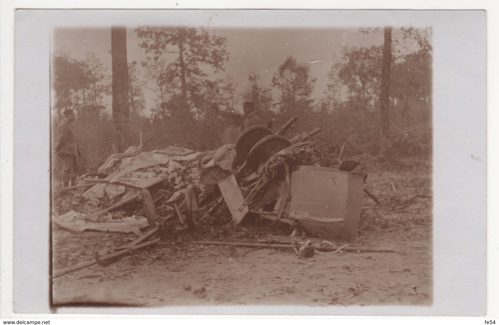 ° 55 ° WW1 ° ARGONNE ° Avion (s) Français Abattu Le 11 Octobre 1915 Près De La Position BOLANTE ° CARTE PHOTO ALLEMANDE - Autres & Non Classés